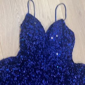 NWT gorgeous a-line gown royal blue size 8
